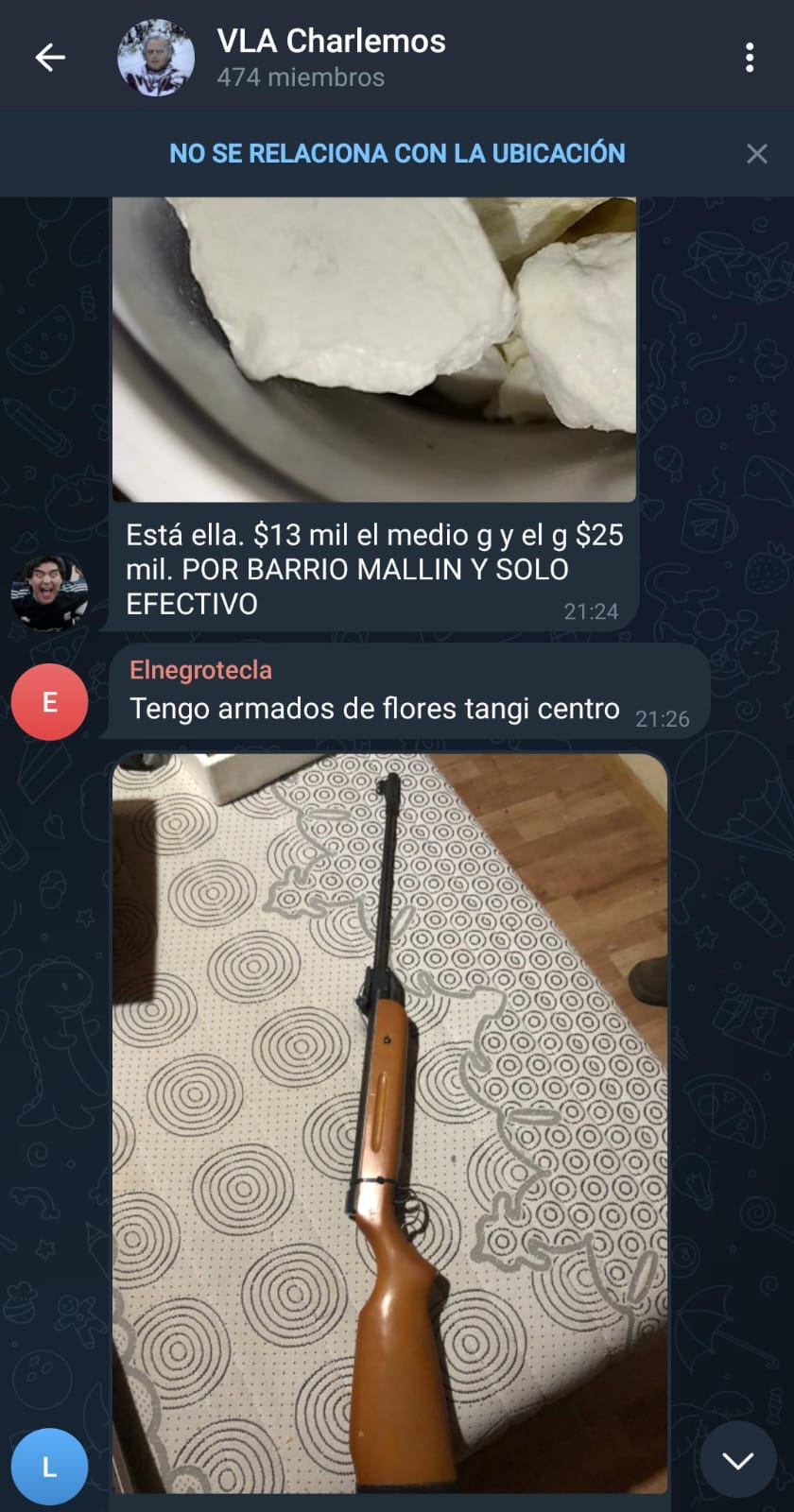 Sin control: Hasta se cambian zapatillas por droga y armas que se ofrecen en Telegram de Villa la Angostura thumbnail
